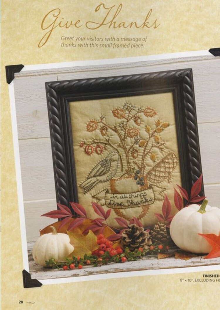 Stitches from the Harvest *Hand Embroidery Inspired by Autumn - Softcover Project Book* By: Kathy Schmitz