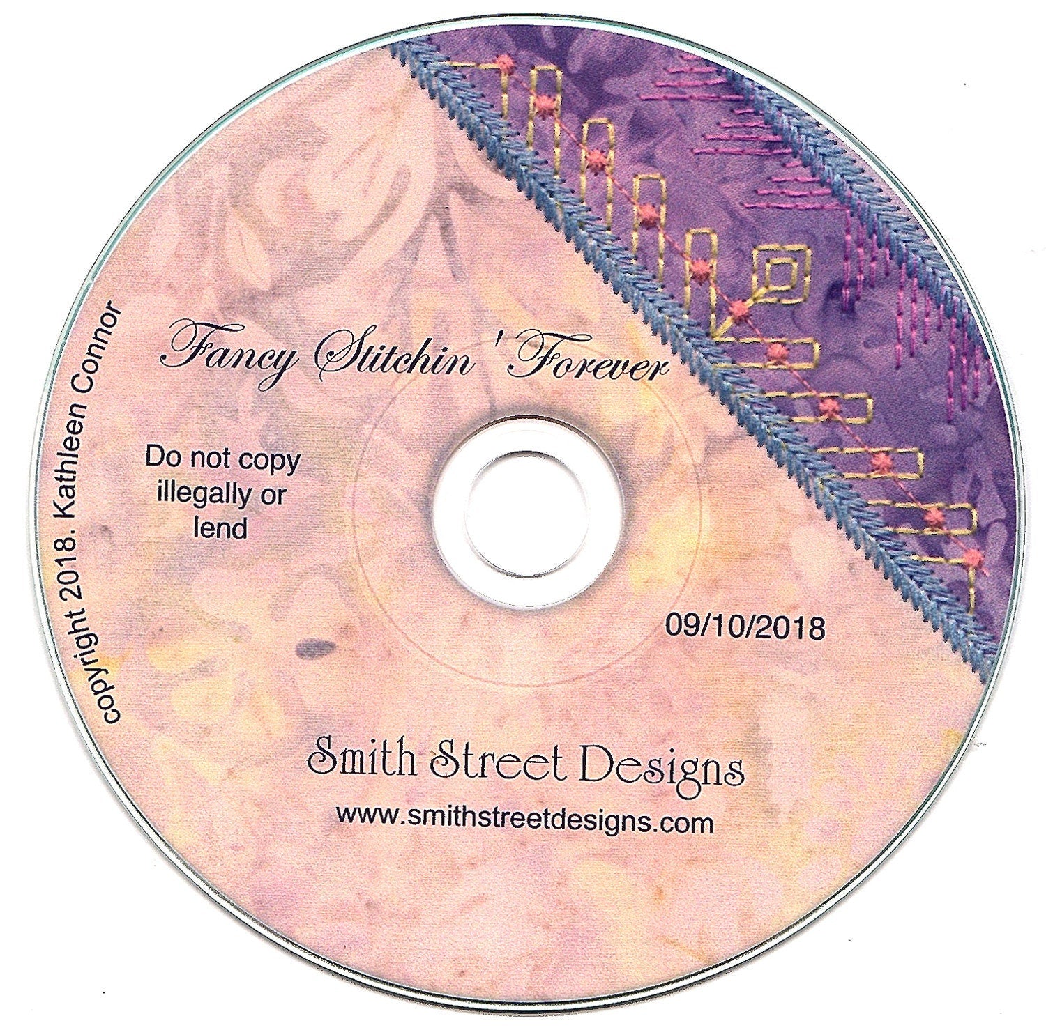 Fancy Stitchin' Forever *Machine Embroidery Quilt Design CD* From: Smith Street Designs