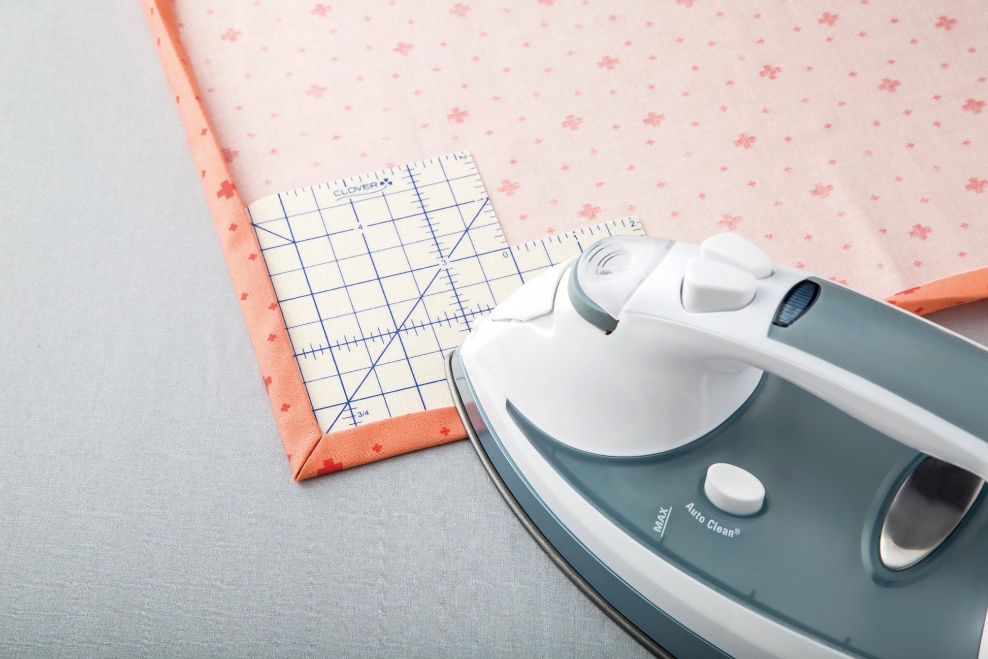 Hot Hemmer Pressing Tool *Fold, Measure, Press Hems & More in One Step* From: Clover Needlecraft