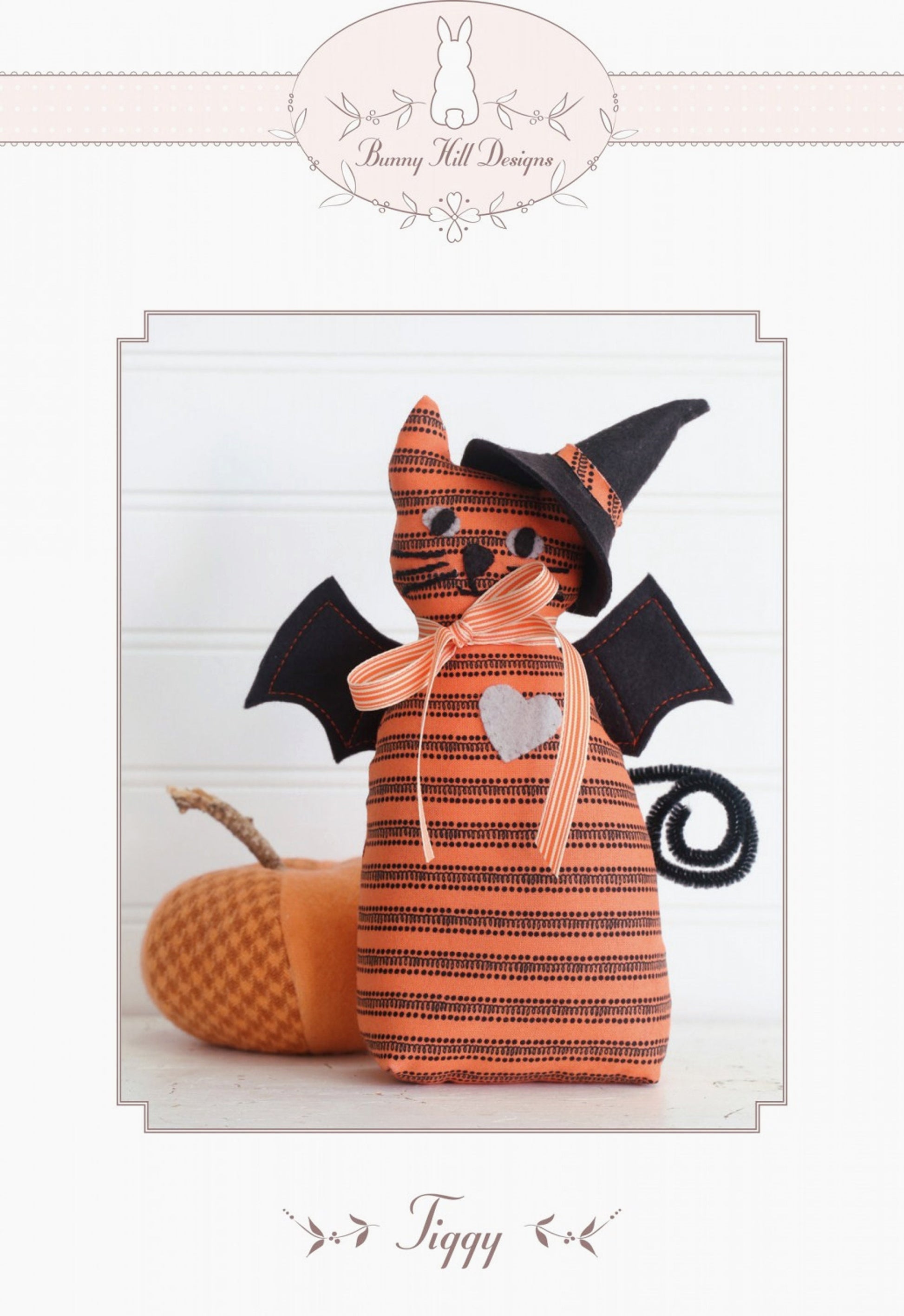 Tiggy *Halloween Kitty Sewing Pattern* From: Bunny Hill Designs