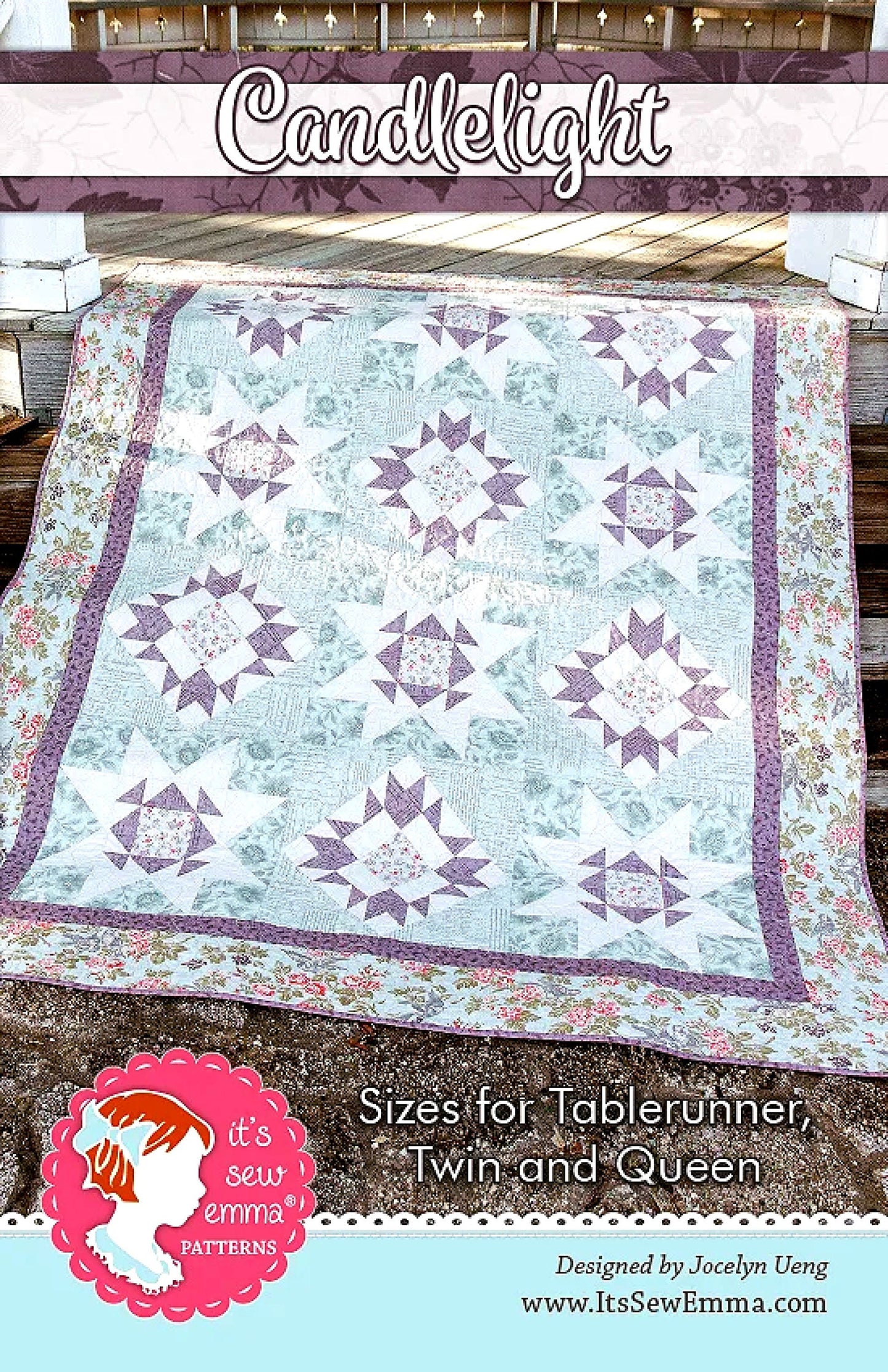 Candlelight *2-Block Quilt Pattern* From: It's Sew Emma