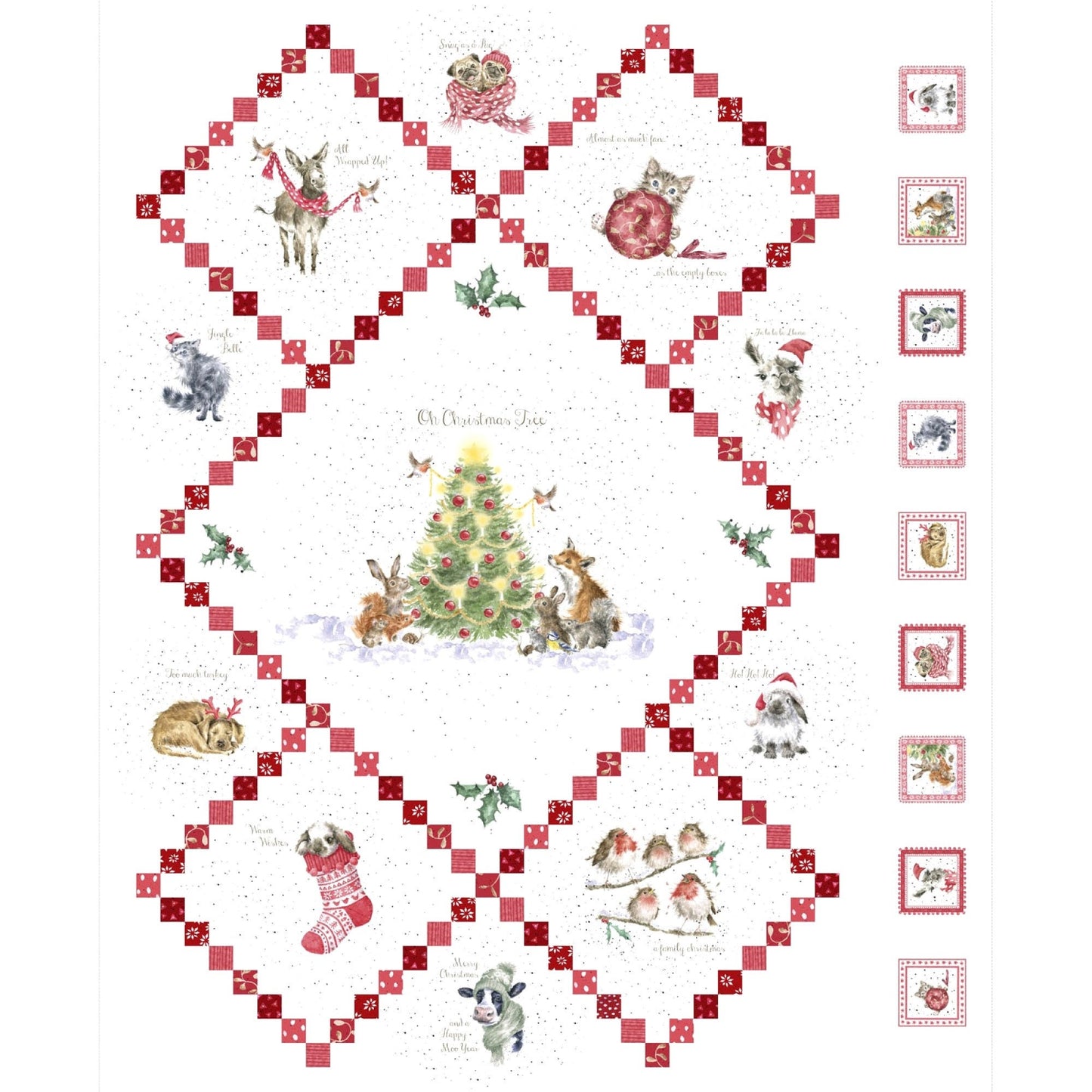 Warm Wishes *Fat Quarter Bundle - 12 Pieces + 1 Panel* By: Hannah Dale & Maywood Studios