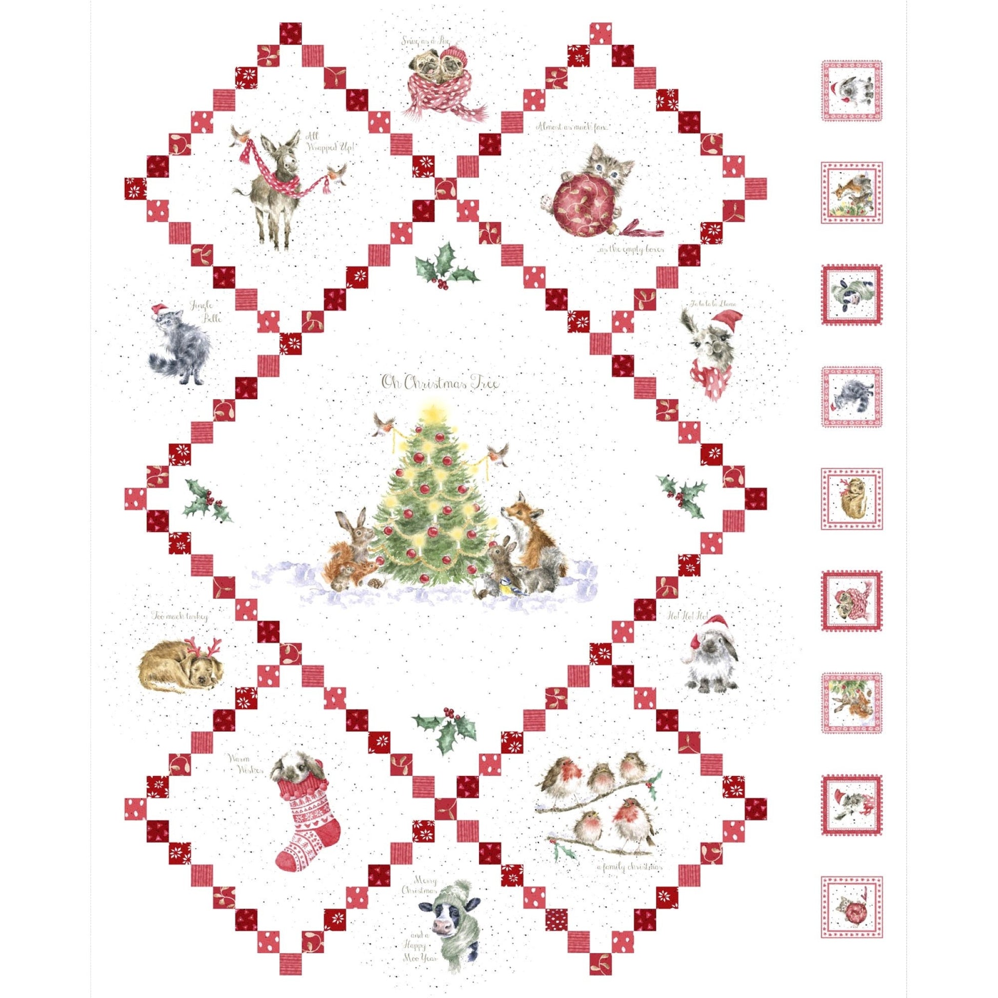 Warm Wishes *Fat Quarter Bundle - 12 Pieces + 1 Panel* By: Hannah Dale & Maywood Studios