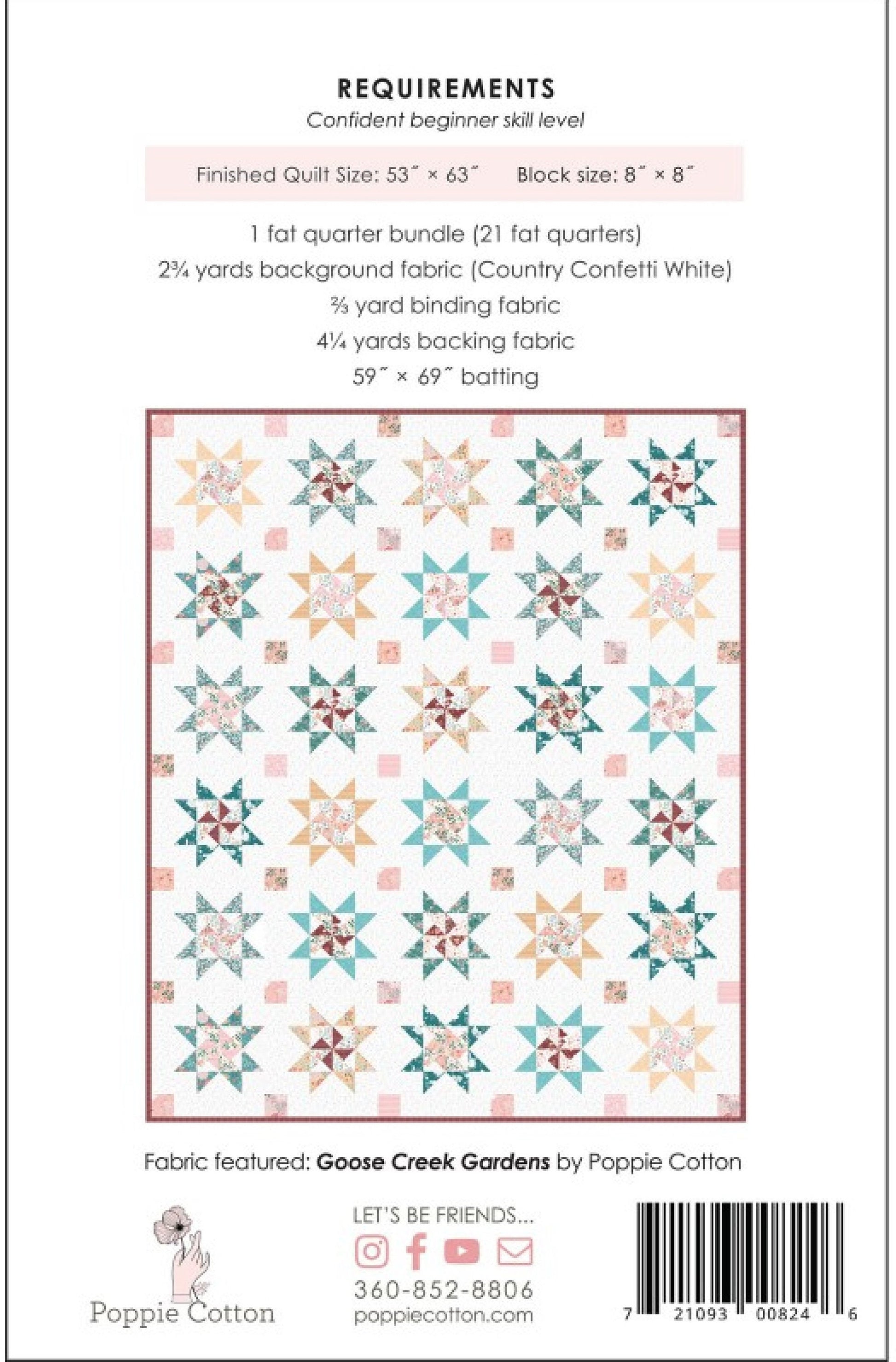 Stars Aligned *Quilt Pattern* From: Poppie Cotton