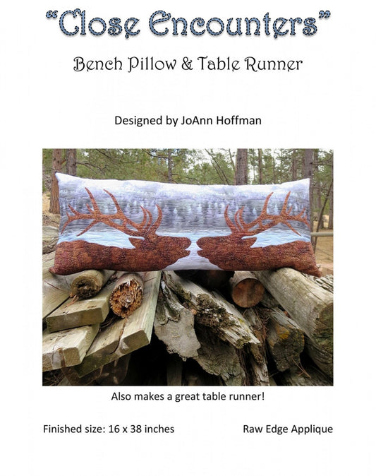 Close Encounters *Applique Bench Pillow & Table Runner Sewing Pattern* By: JoAnn Hoffman