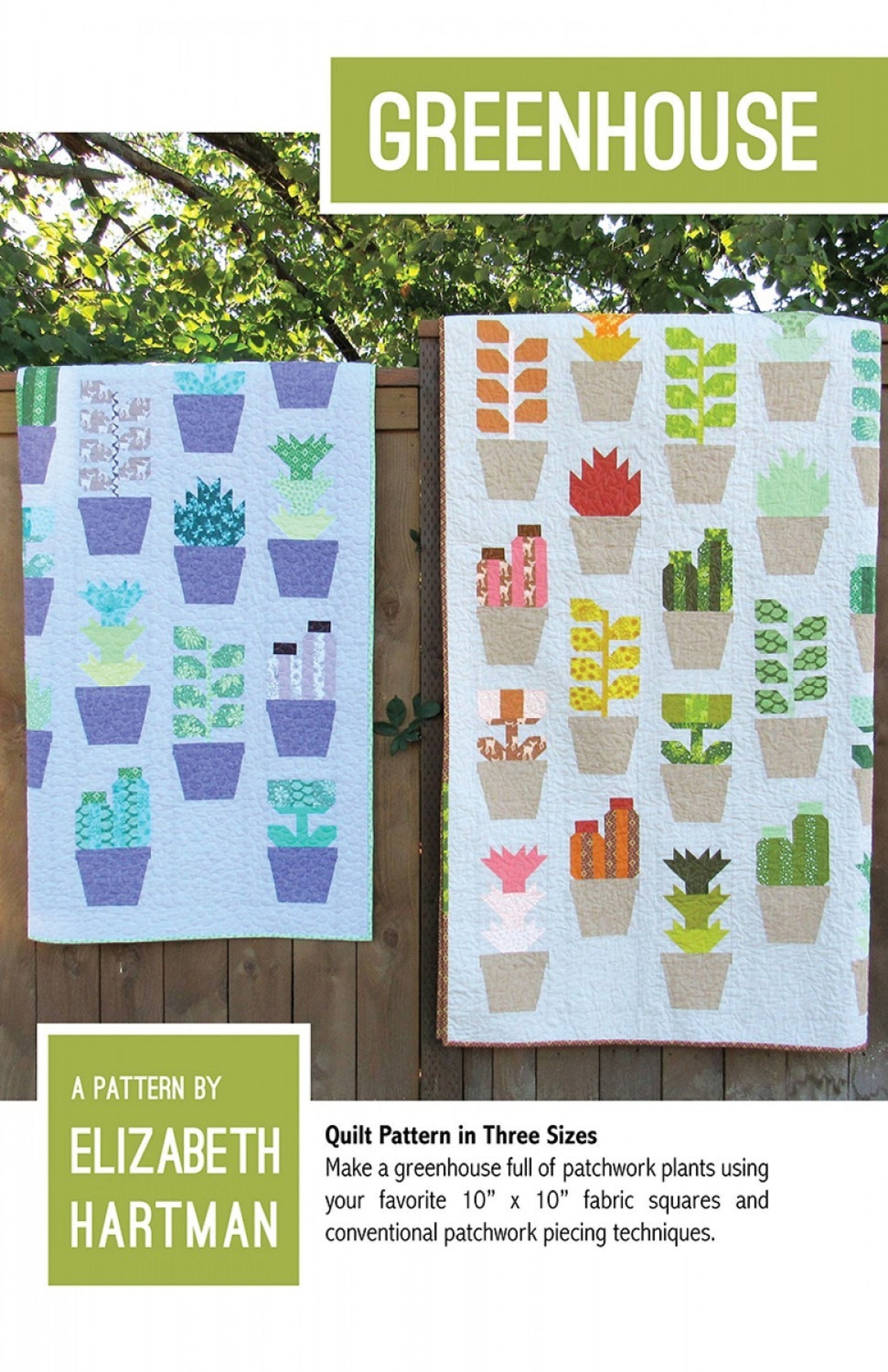 Greenhouse *Quilt Kit - Includes Original Kaufman Fabrics + Pattern* By: Elizabeth Hartman & Kaufman Fabrics