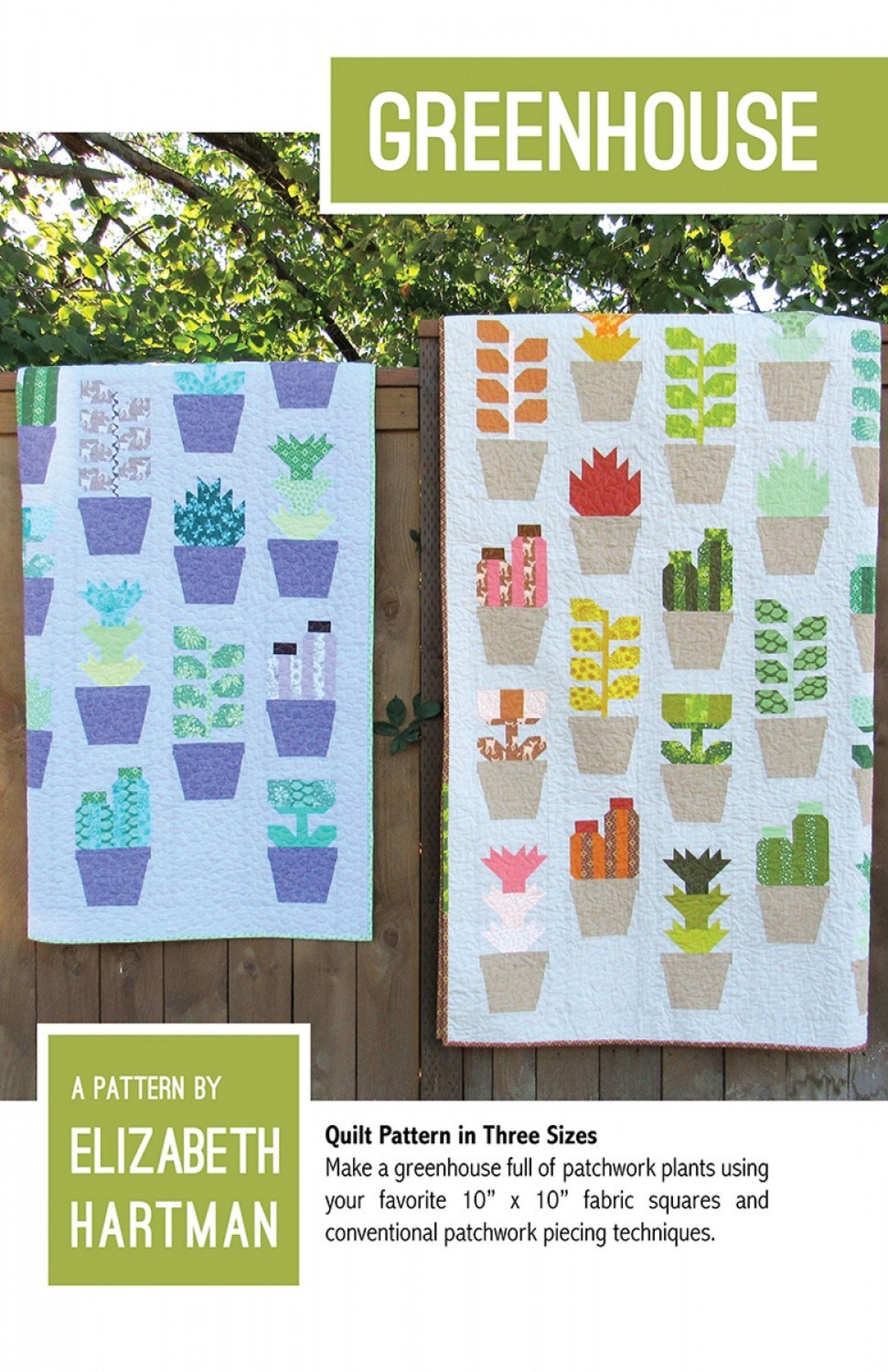 Greenhouse *Quilt Kit - Includes Original Kaufman Fabrics + Pattern* By: Elizabeth Hartman & Kaufman Fabrics