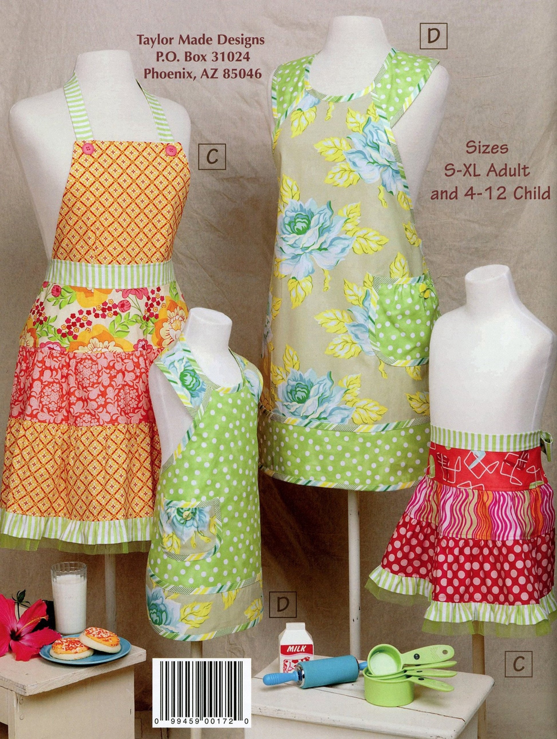 Mother & Daughter Aprons *Softcover Pattern Book* By: Cindy Taylor Oates - Taylor Made Designs
