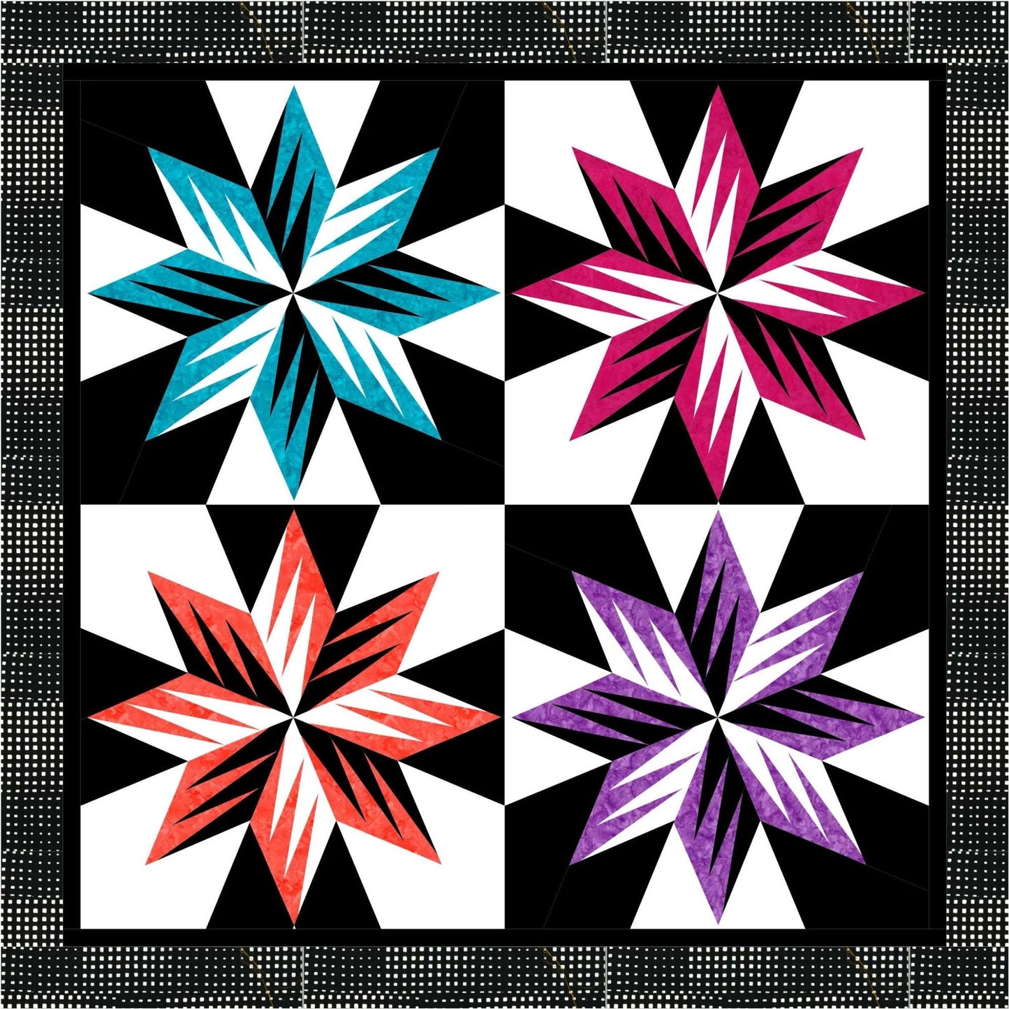 Blazing Star *Foundation Paper Piecing Quilt Pattern* By: Cindi McCracken - Quiltworx