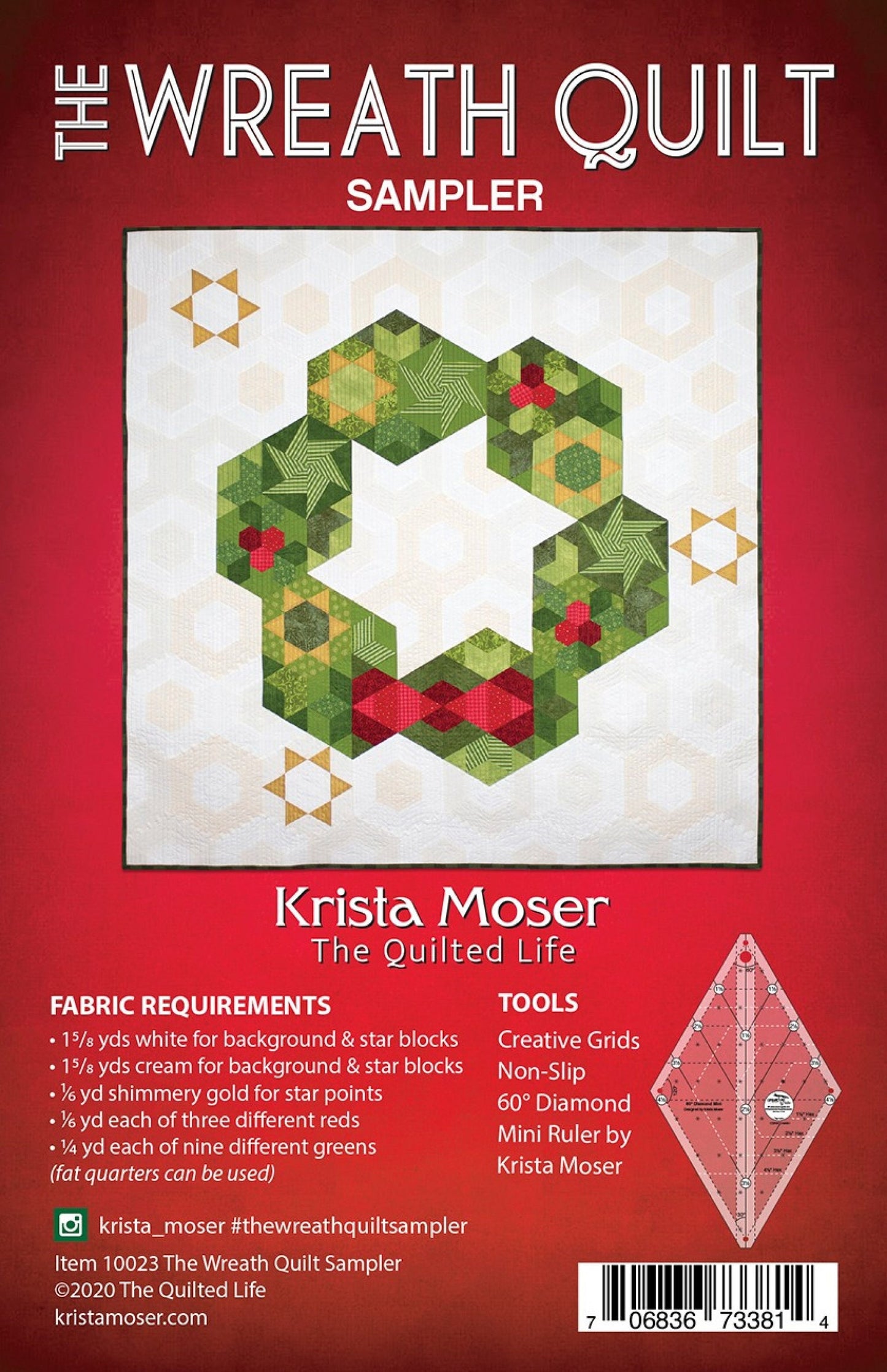 The Wreath Quilt Sampler *Pieced Pattern* By: Krista Moser - The Quilted Life