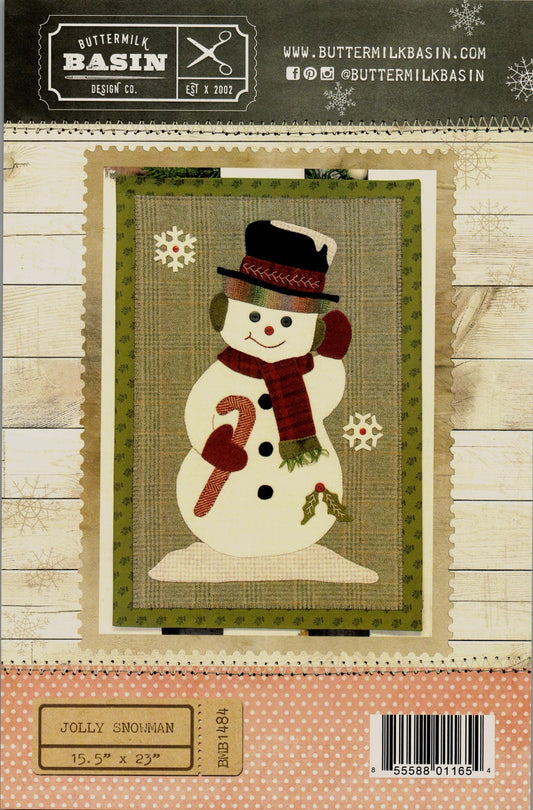 Jolly Snowman *Wool AppliquÃ© Pattern* By: Buttermilk Basin Design