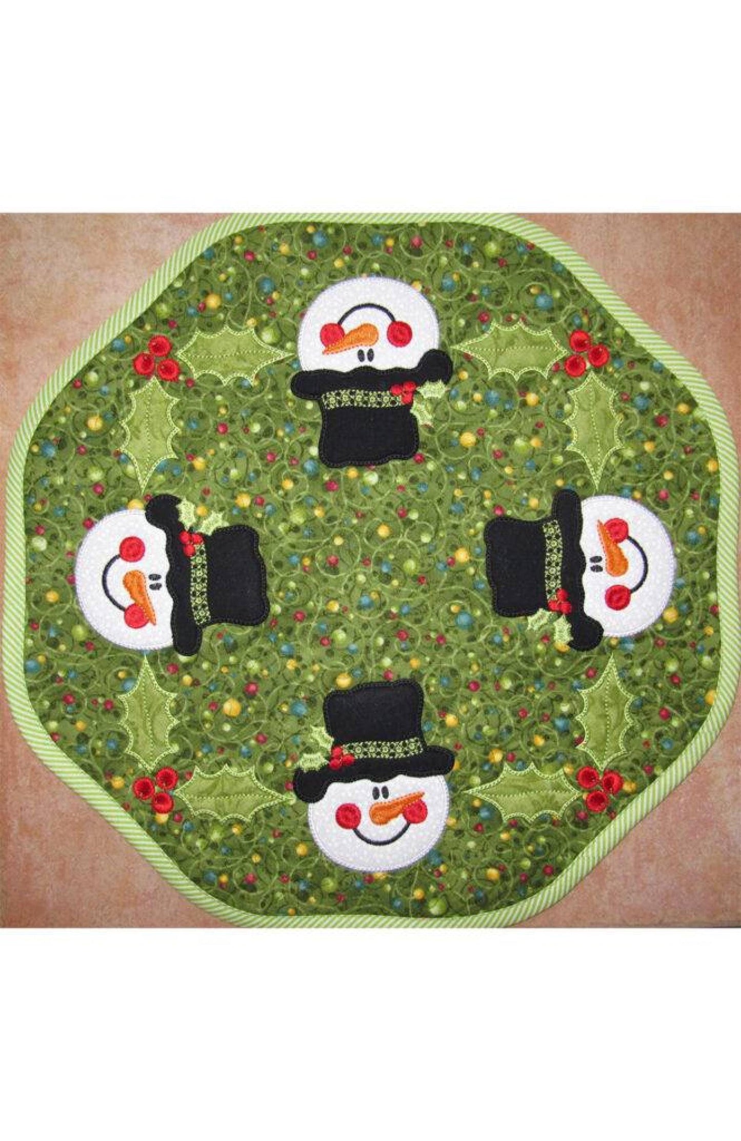 Petite Table Toppers Collection #3 - Winter Holiday*Machine Embroidery CD* From: Janine Babich Designs