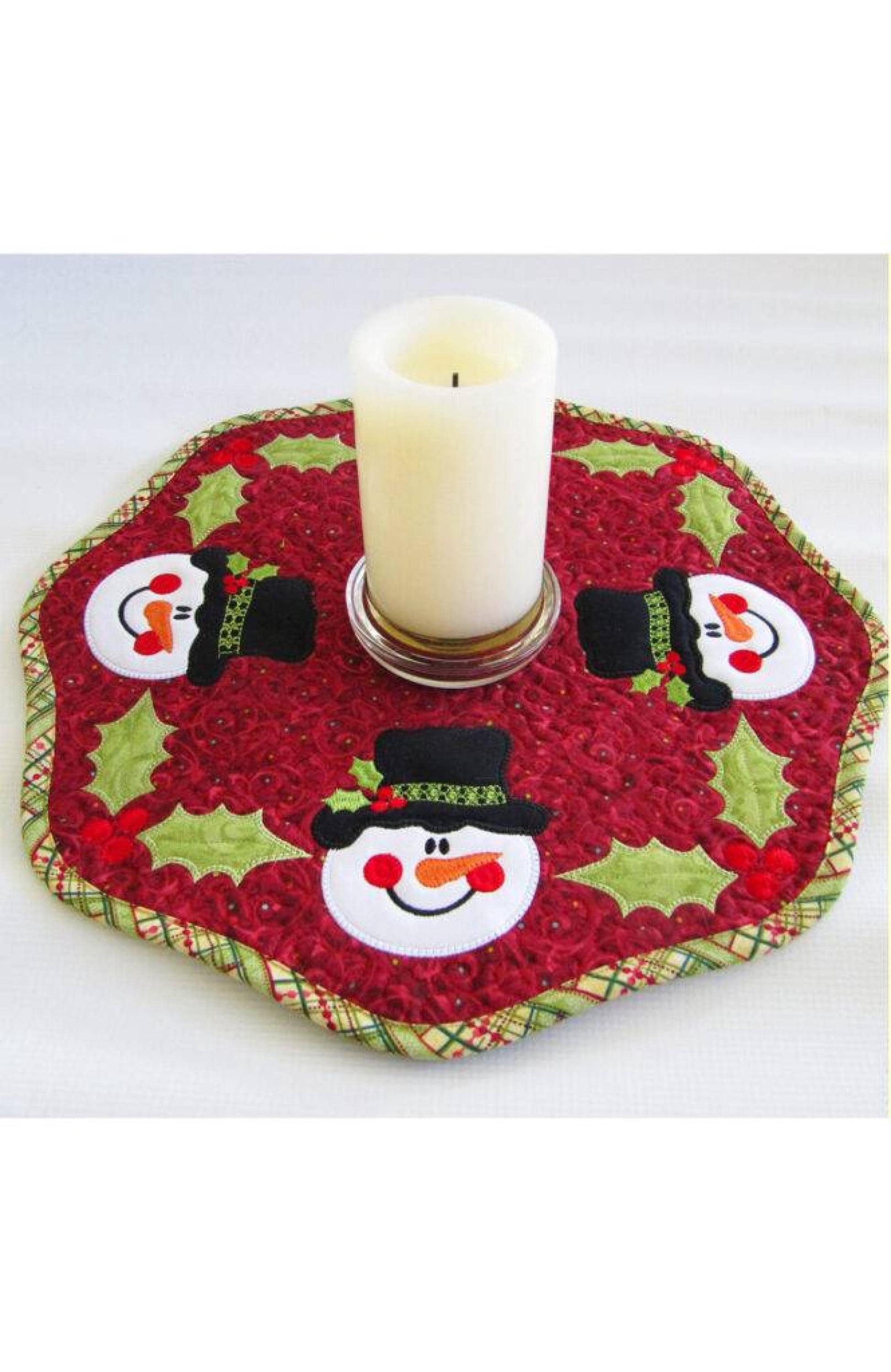 Petite Table Toppers Collection #3 - Winter Holiday*Machine Embroidery CD* From: Janine Babich Designs