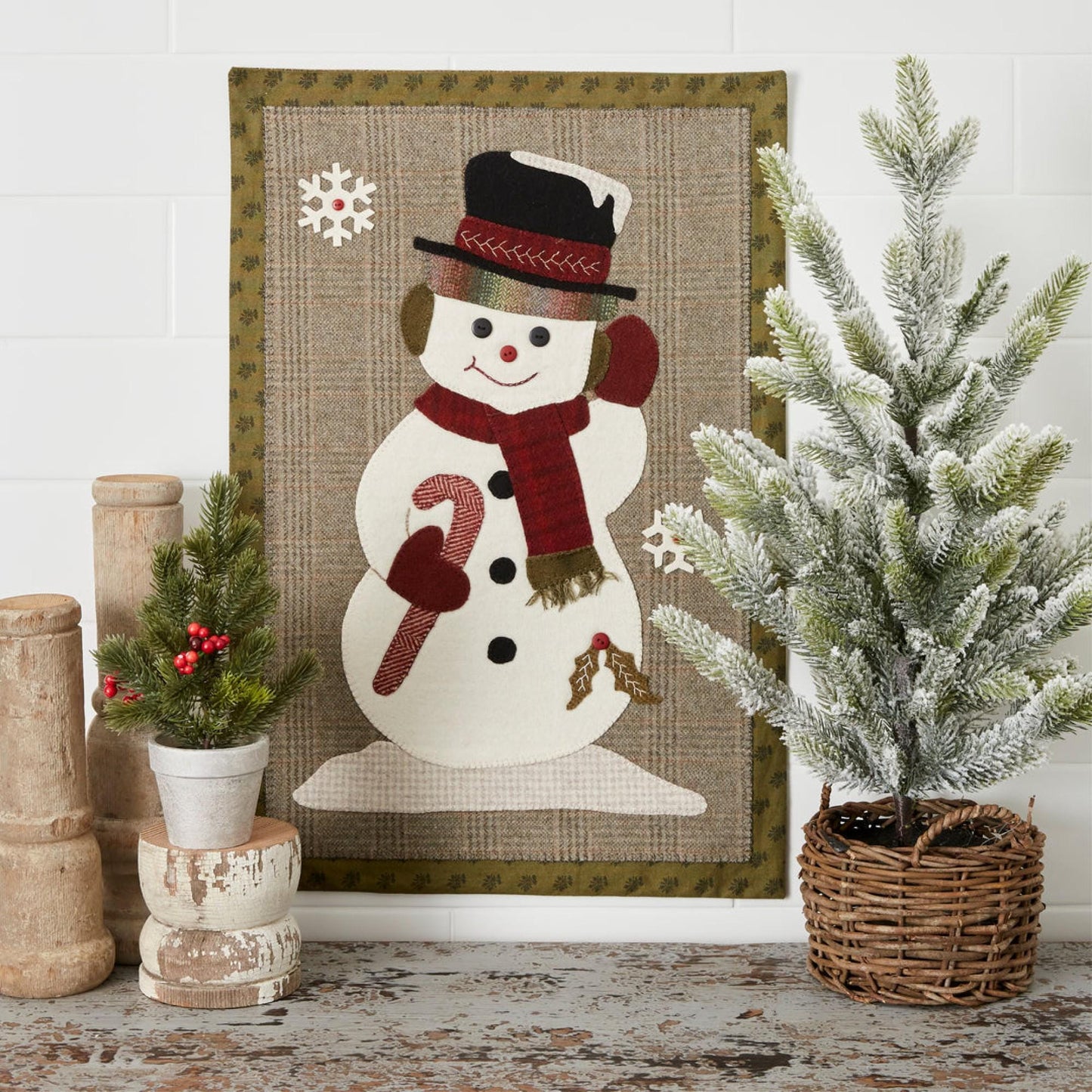 Jolly Snowman *Wool AppliquÃ© Pattern* By: Buttermilk Basin Design